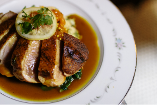 Fancy duck dish